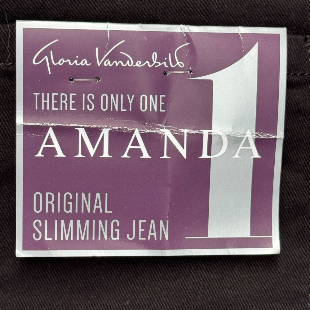 Gloria Vanderbilt Amanda Womens Size 18 Average Slimming Jean Heritage Fit Black - Picture 8 of 11